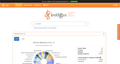 Desktop Screenshot of intogen.org