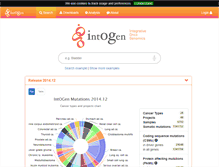 Tablet Screenshot of intogen.org